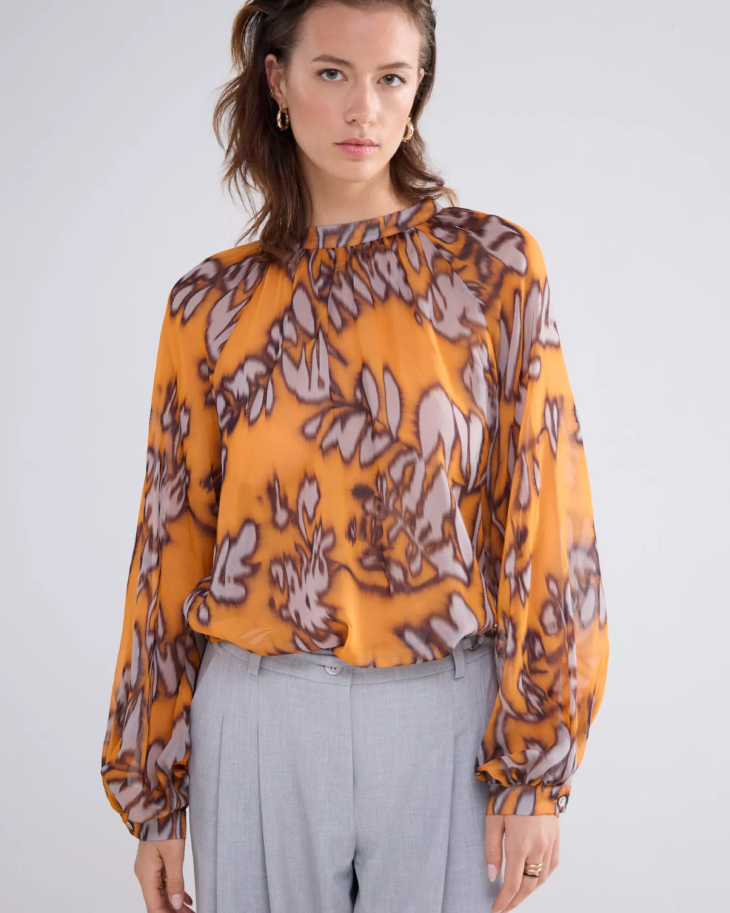 DAMES Summum 2-in-1 Top Met Gerimpelde Hals