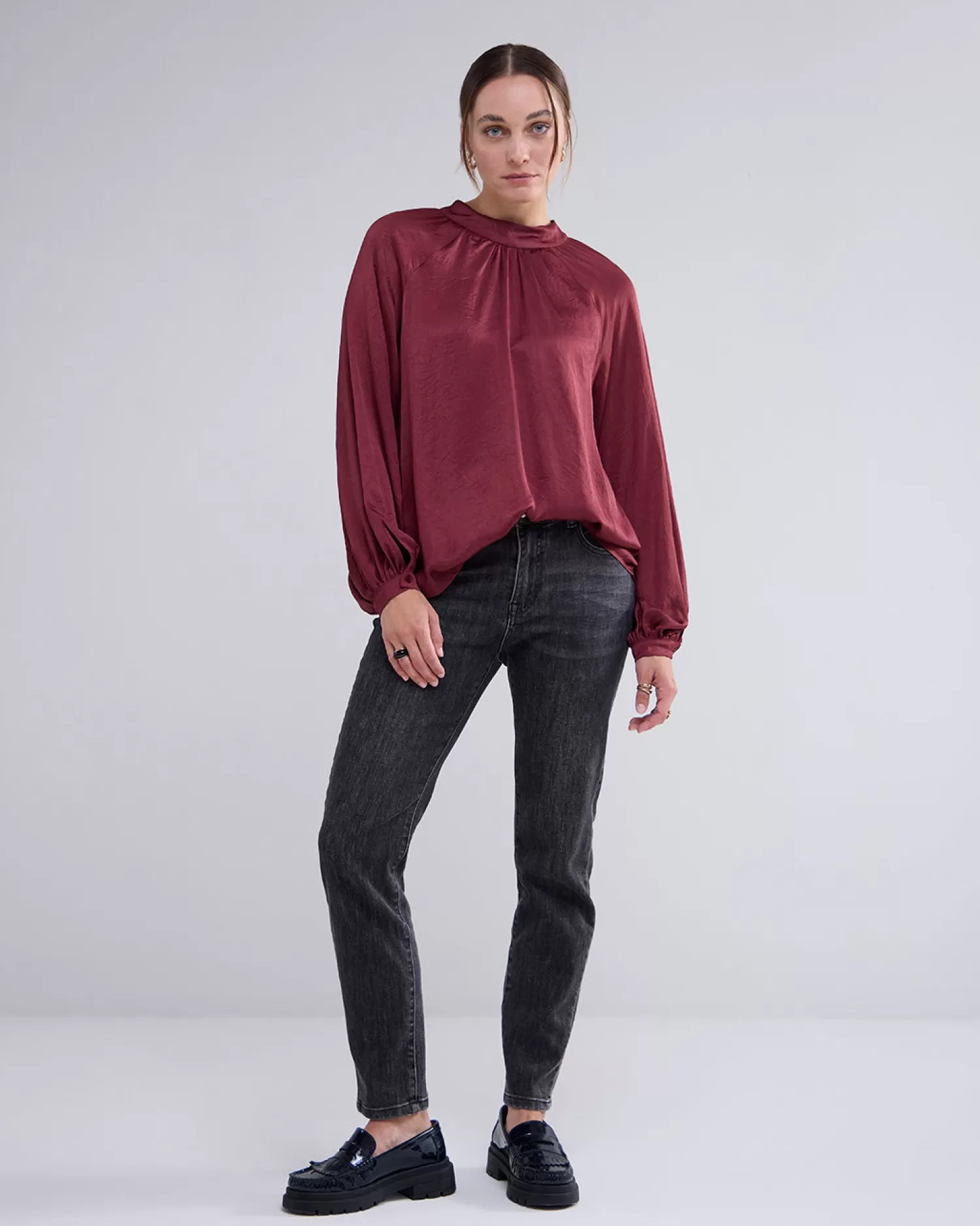 DAMES Summum 2-in-1 Top Met Hoge Hals