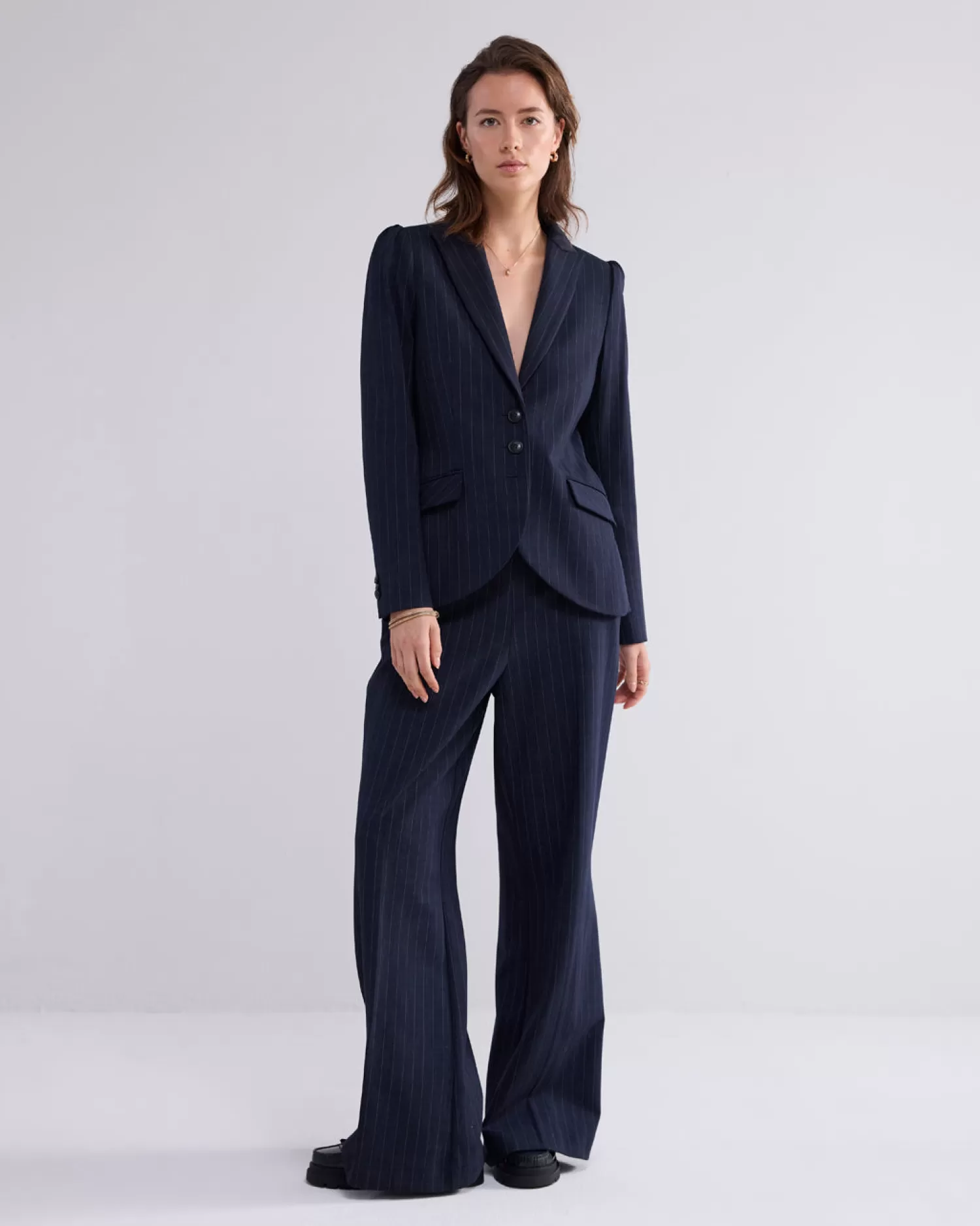 DAMES Summum Blazer Met Krijtstreep
