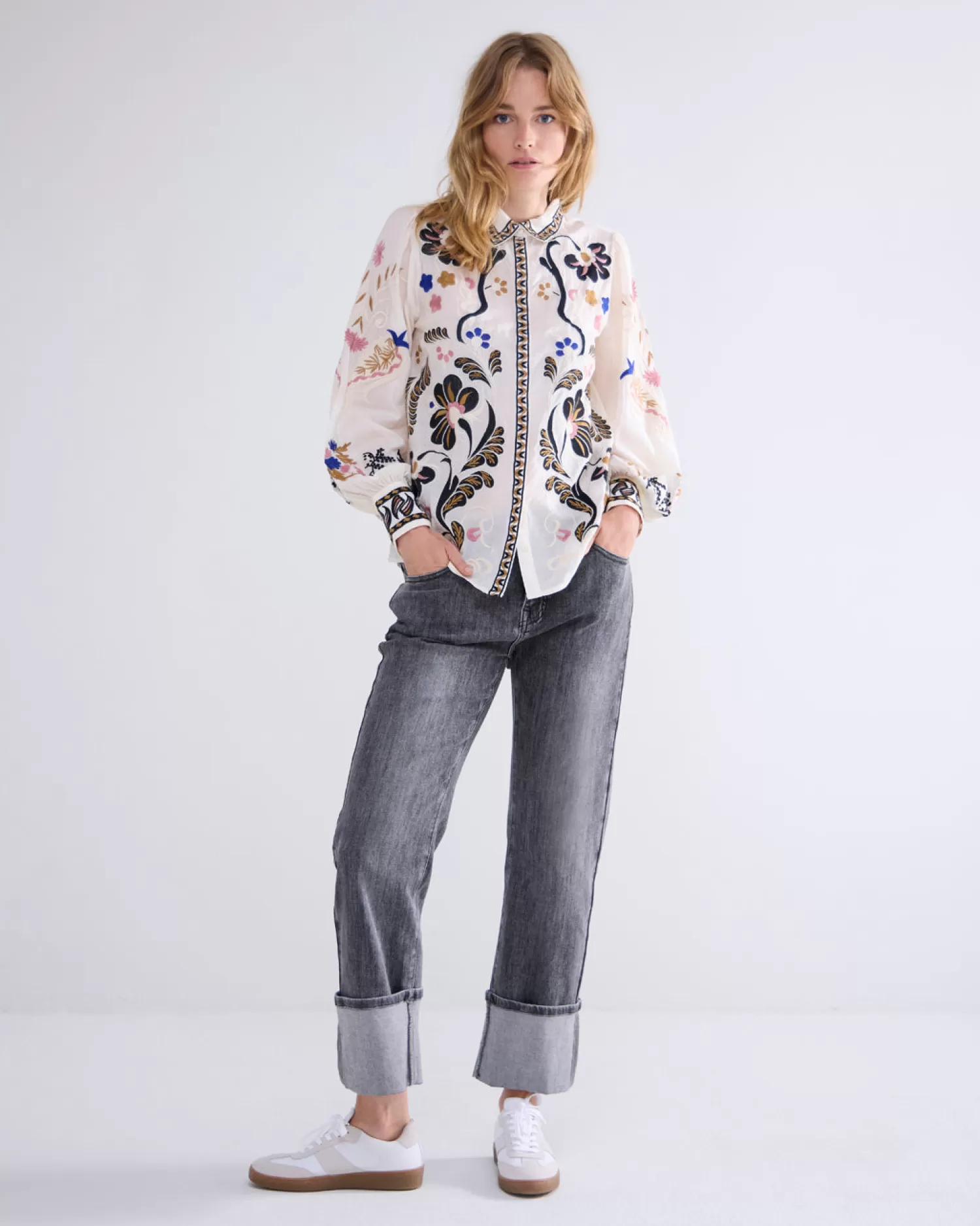 DAMES Summum Blouse Met Borduur