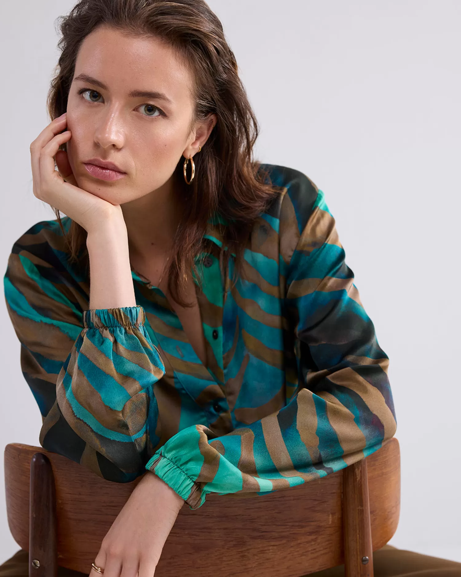 DAMES Summum Bomberblouse Tijger