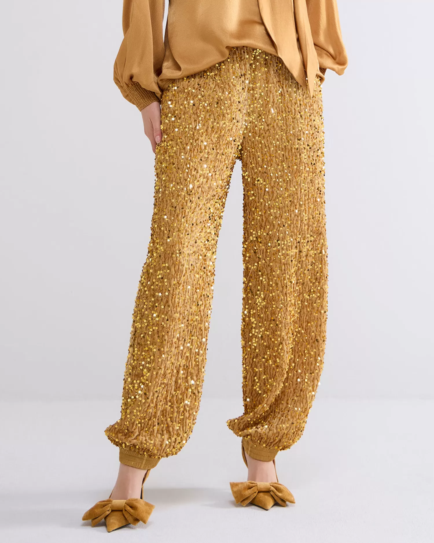 DAMES Summum Broek Pailletten Velours
