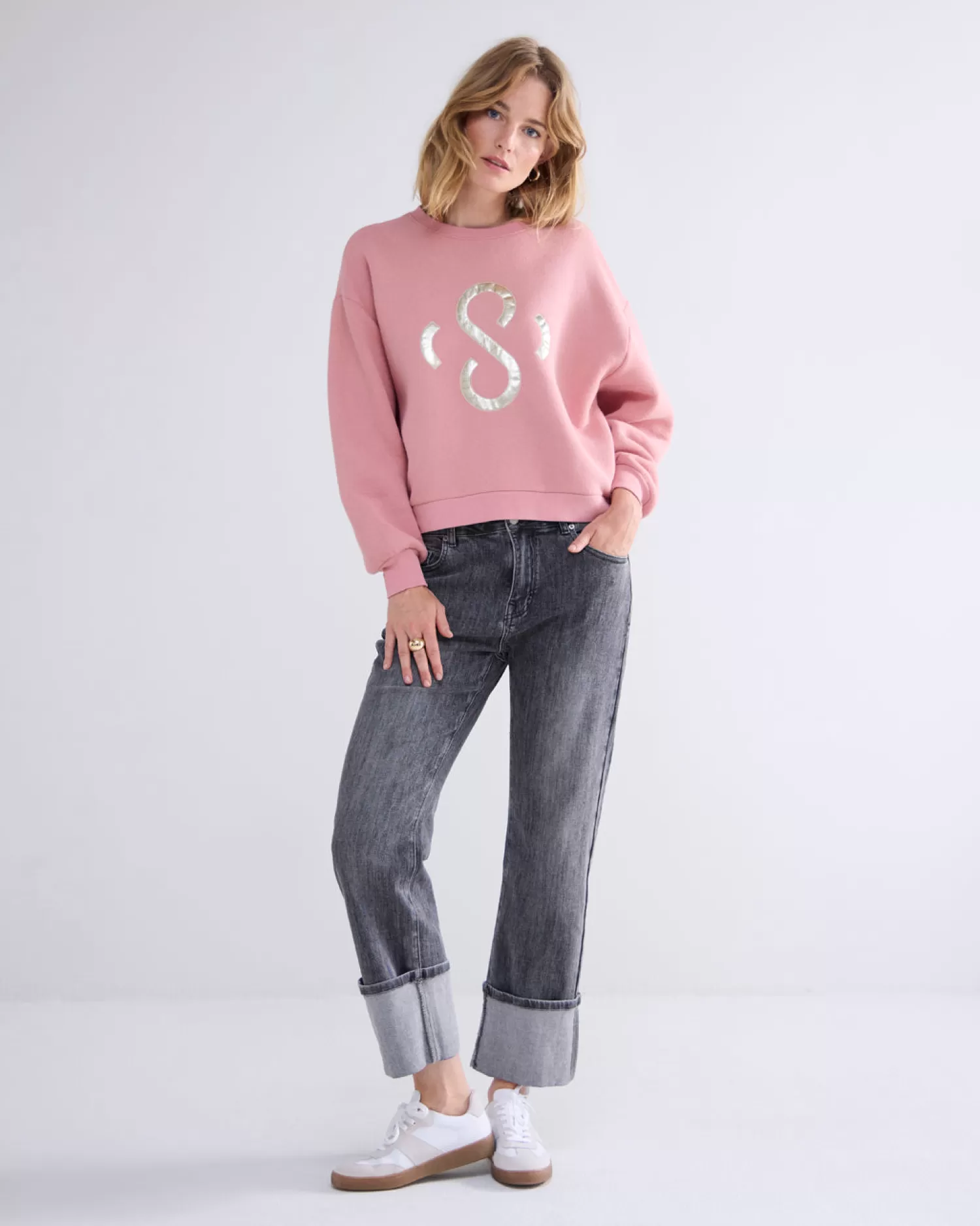 DAMES Summum Casual Sweater Met Logo