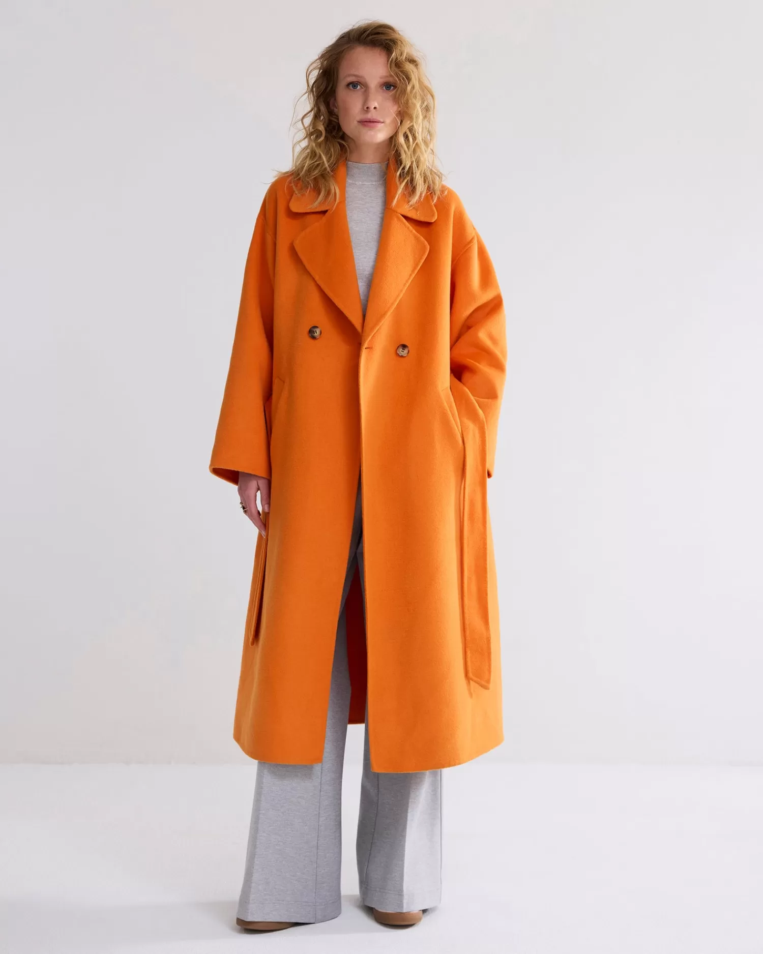 DAMES Summum Classic Lange Wollen Jas