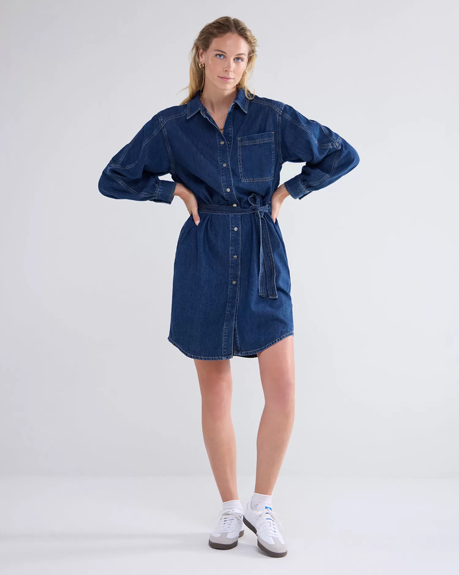 DAMES Summum Denim Overhemdjurk