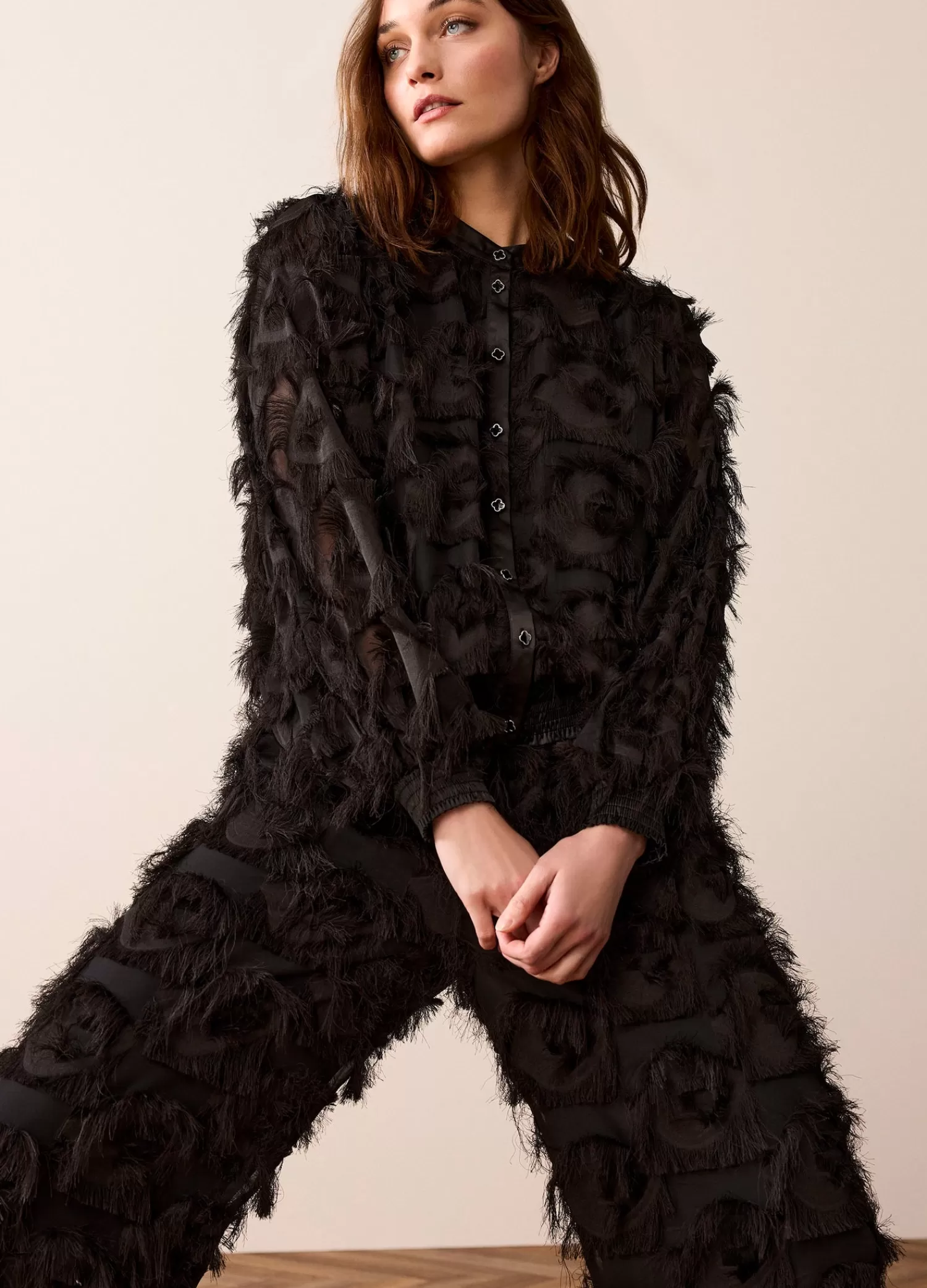 DAMES Summum Fluffy Blouse Met Franjes