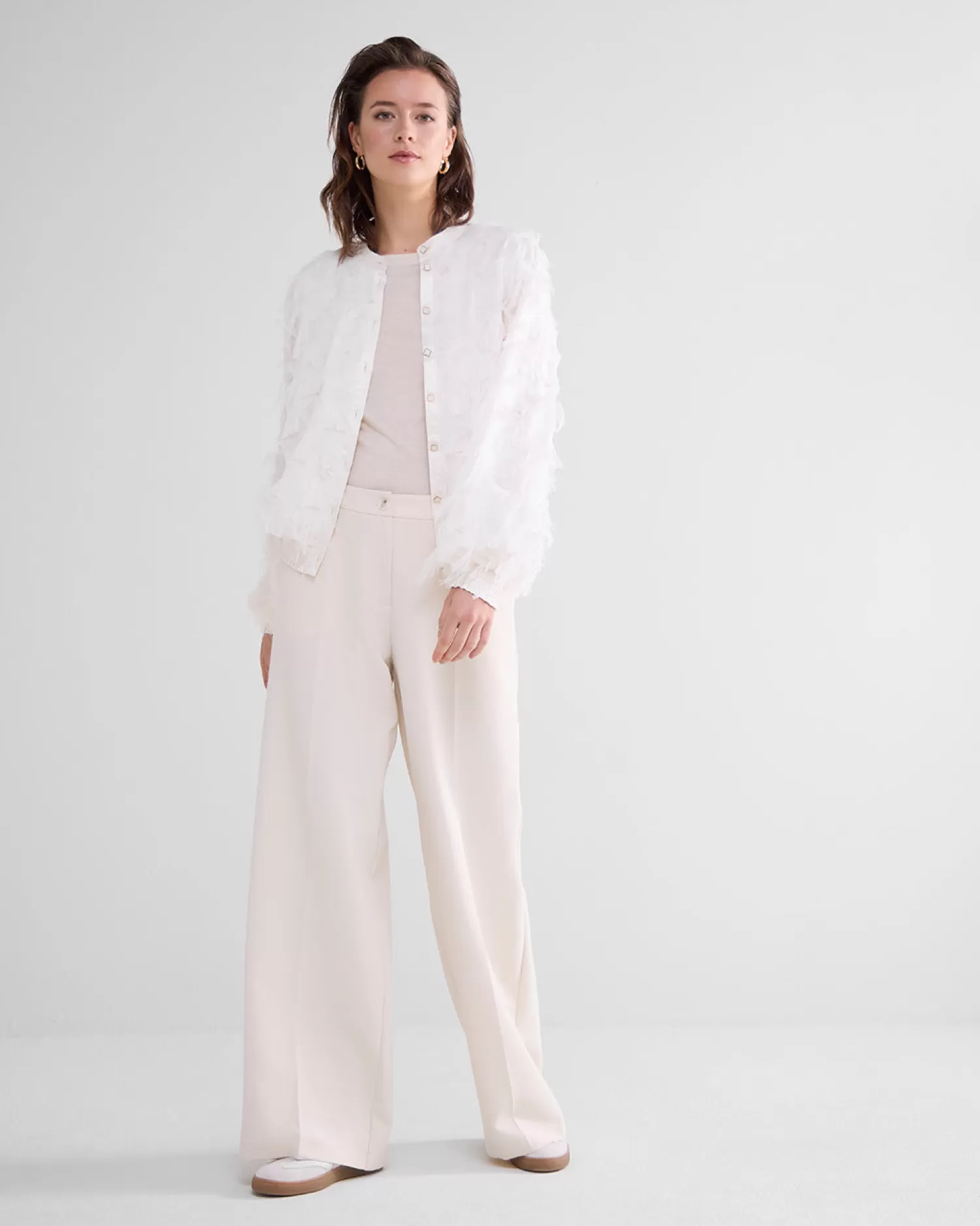 DAMES Summum Fluffy Blouse Met Franjes