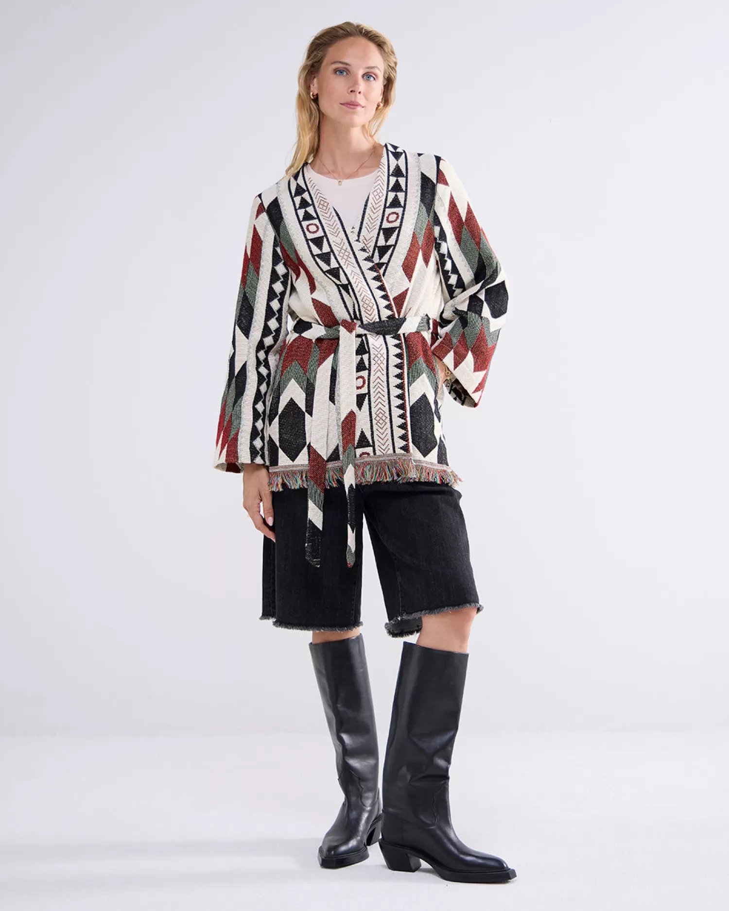 DAMES Summum Kimonjas Ikat