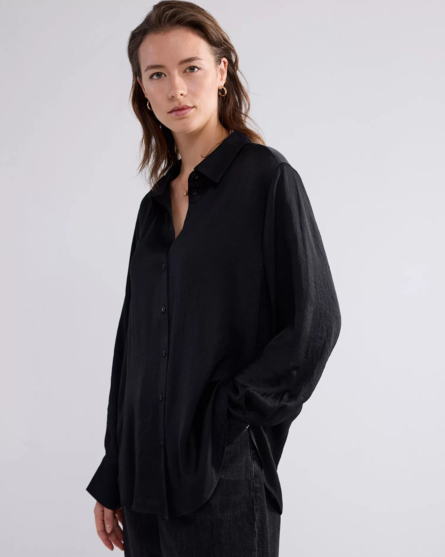 DAMES Summum Klassiek Blouse Glanzend