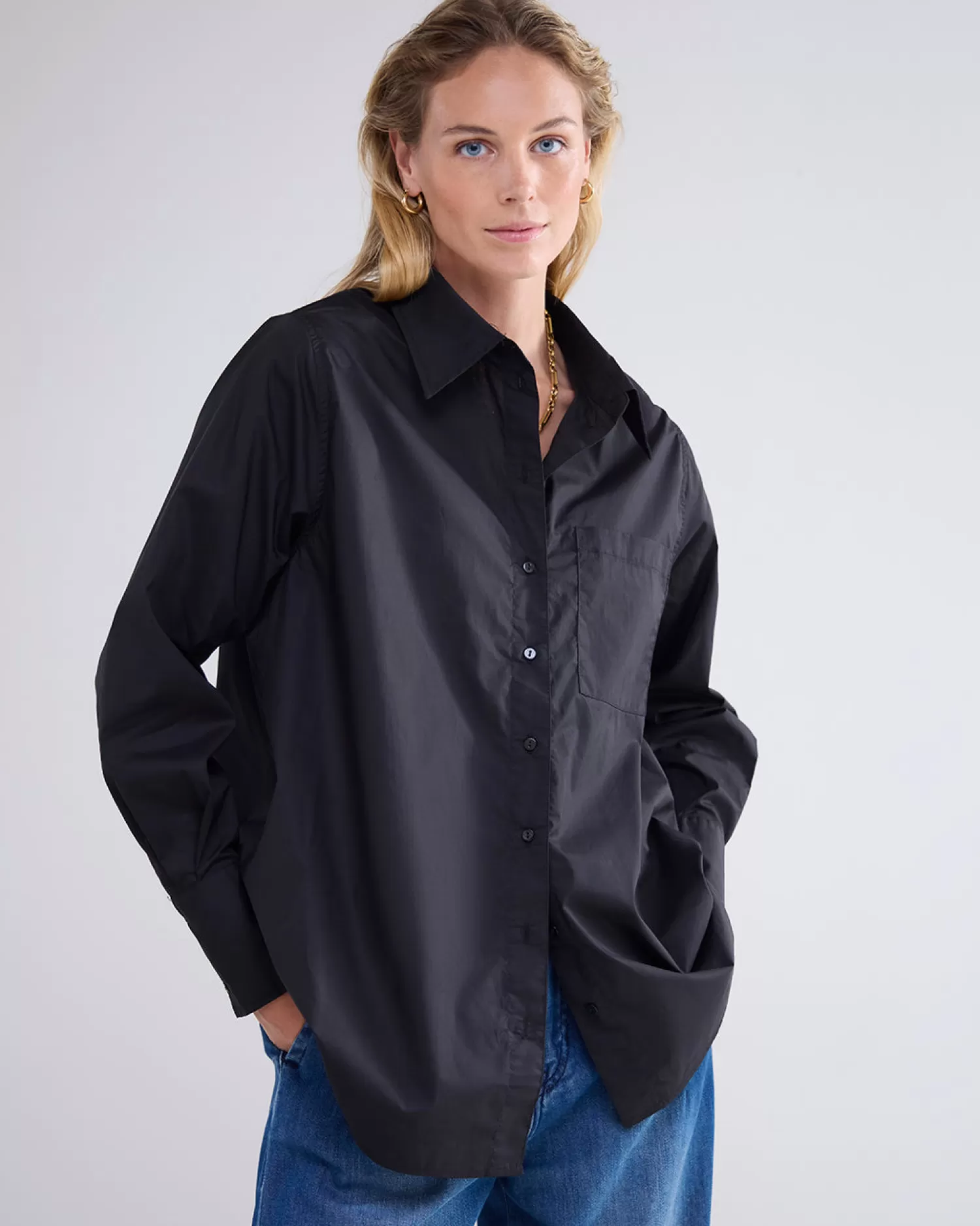 DAMES Summum Klassieke Knoopjesblouse