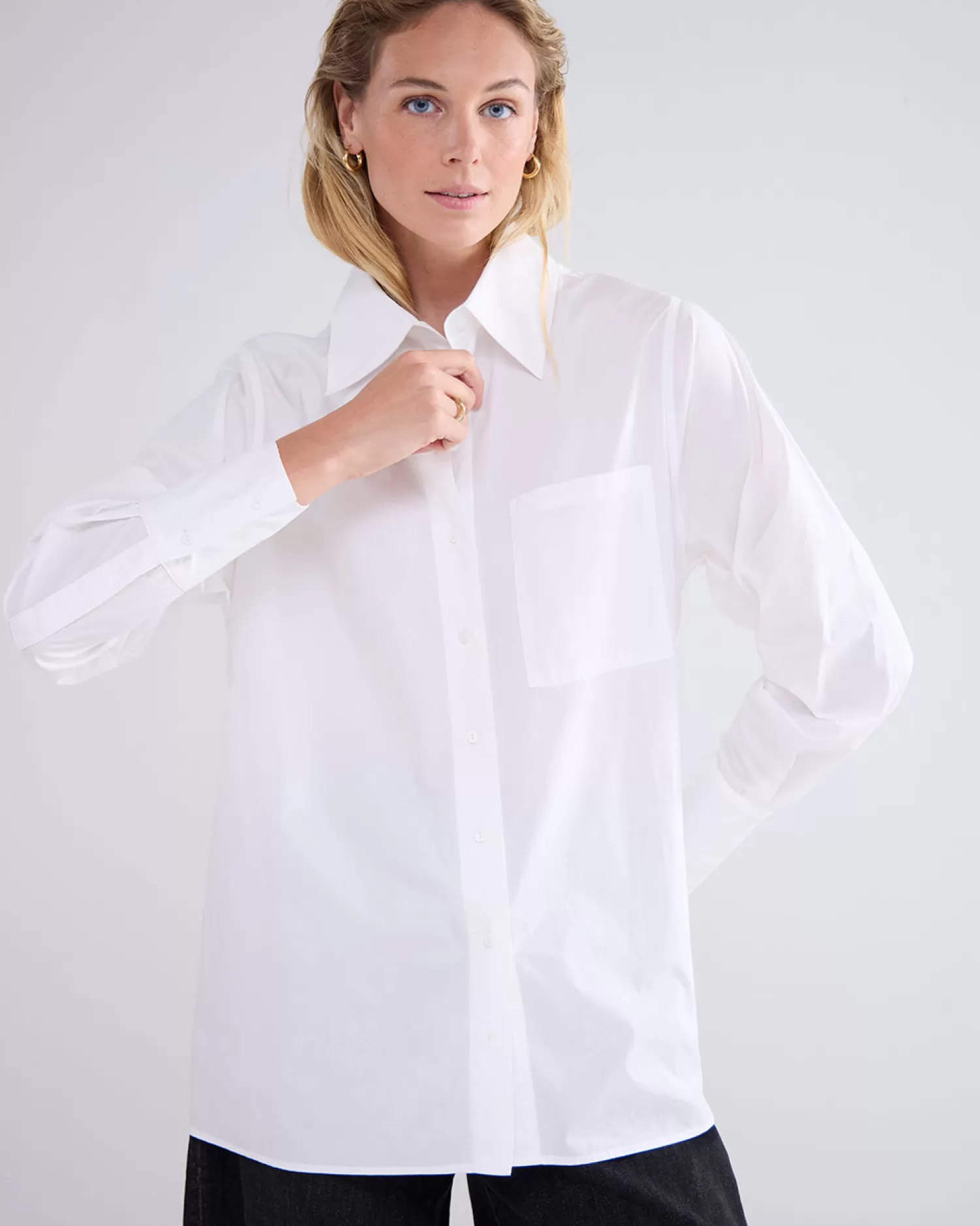 DAMES Summum Klassieke Knoopjesblouse