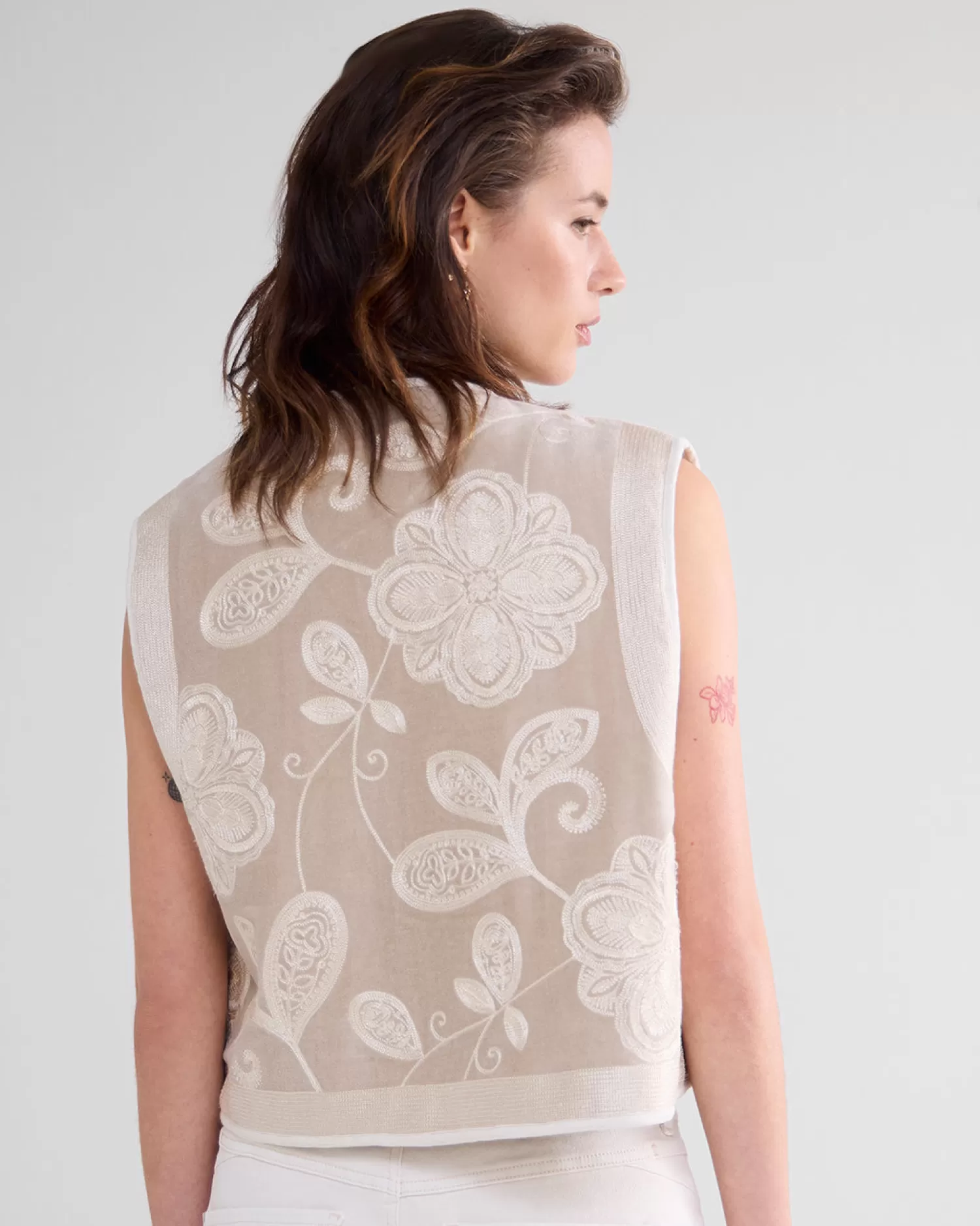 DAMES Summum Kort Velours Gilet
