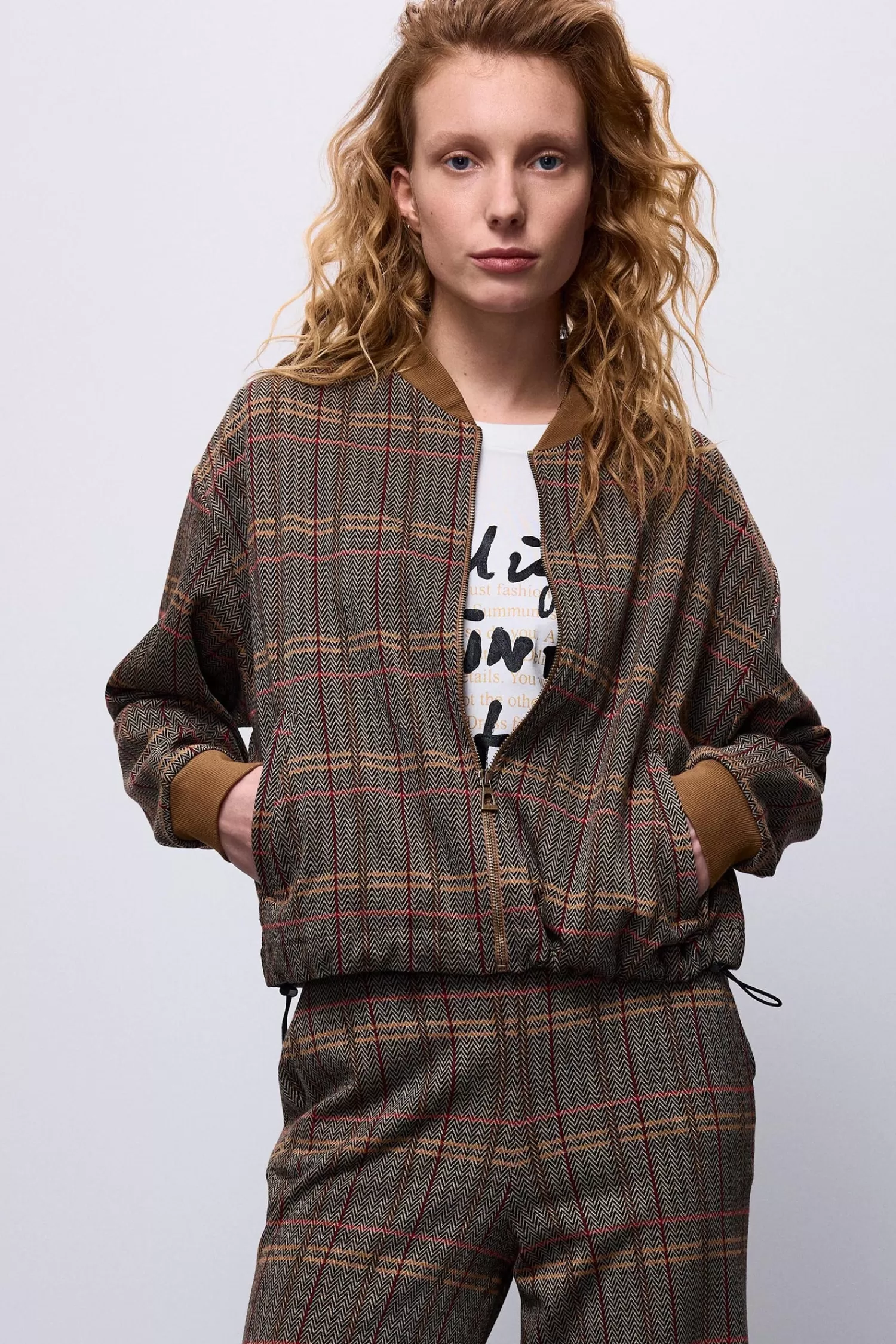 DAMES Summum Korte Jacquard Bomber