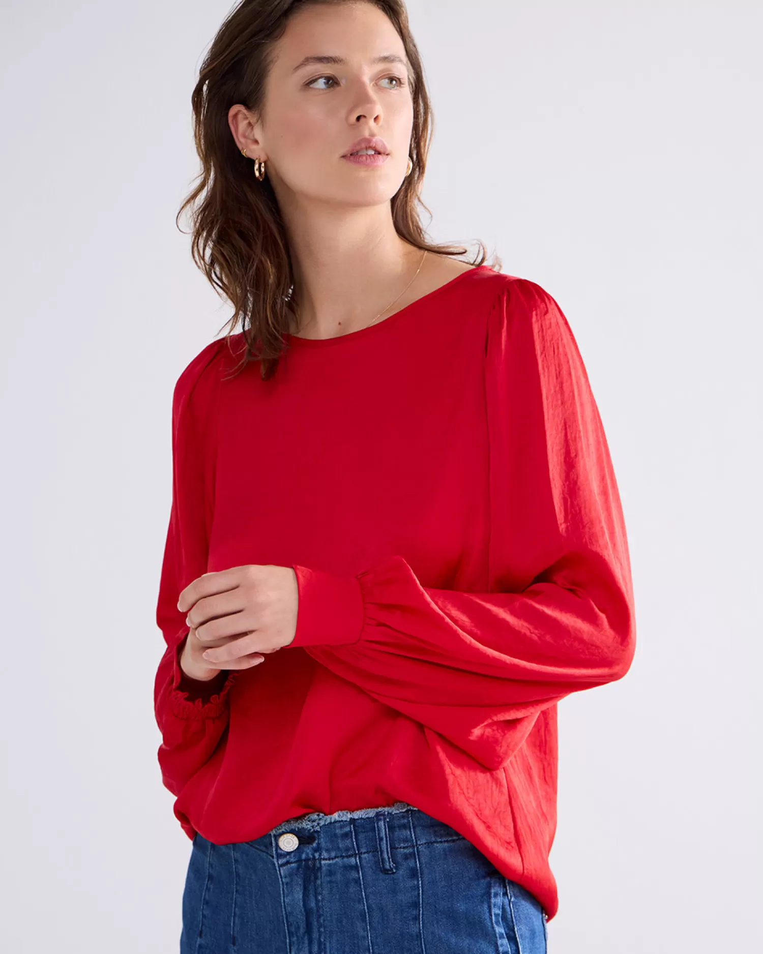 DAMES Summum Licht Glanzende Top