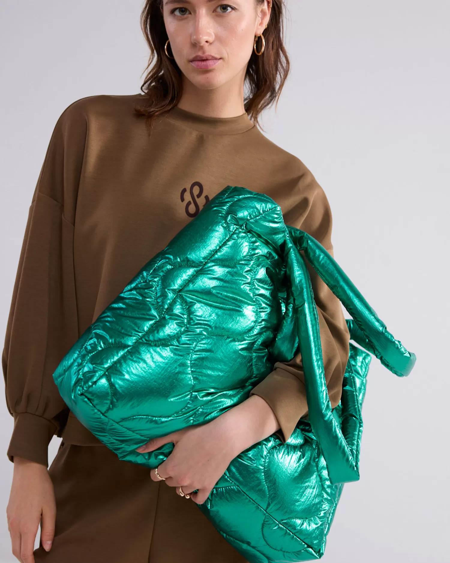 DAMES Summum Metallic Puff Bag