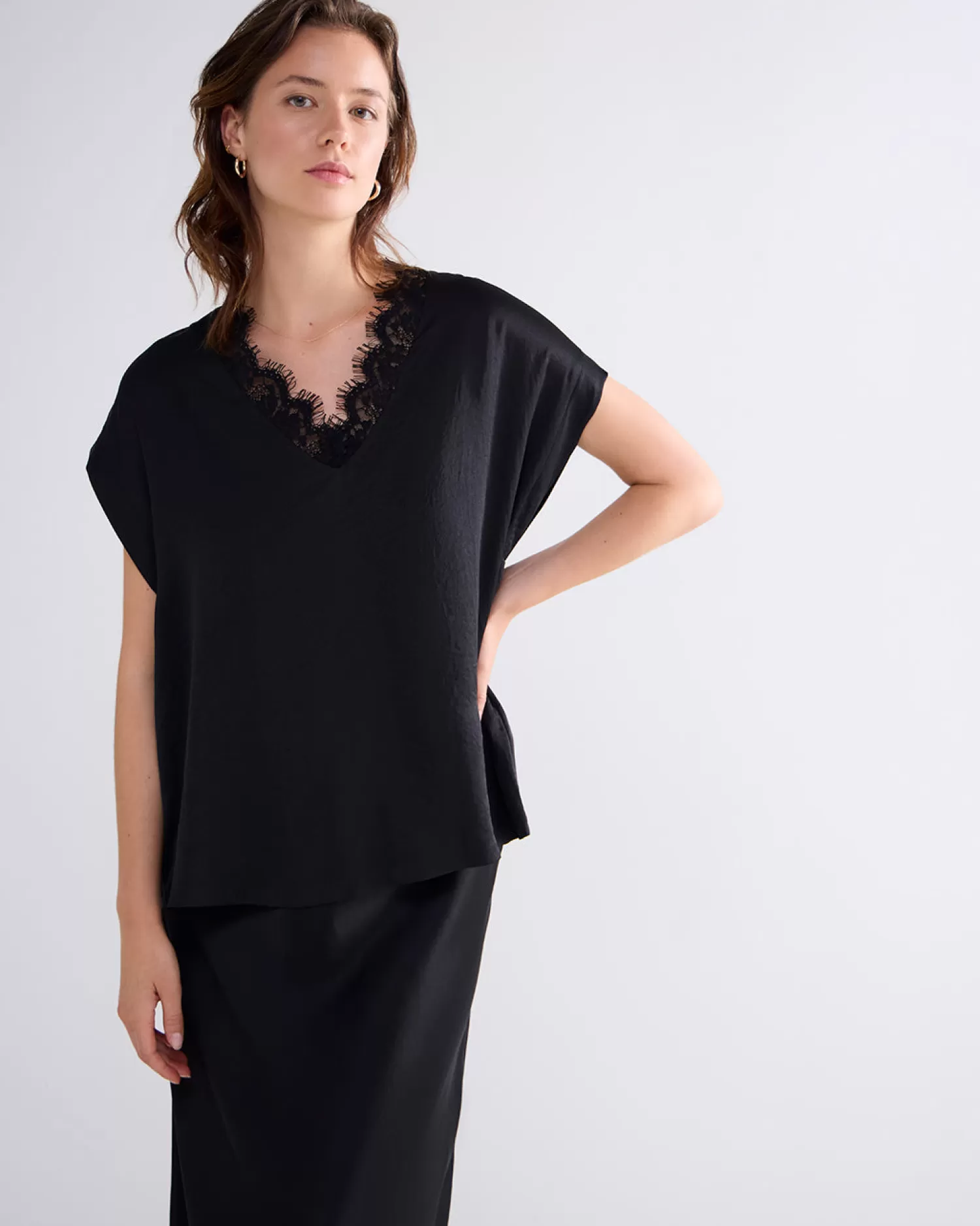 DAMES Summum Mouwloze Top Met Kant