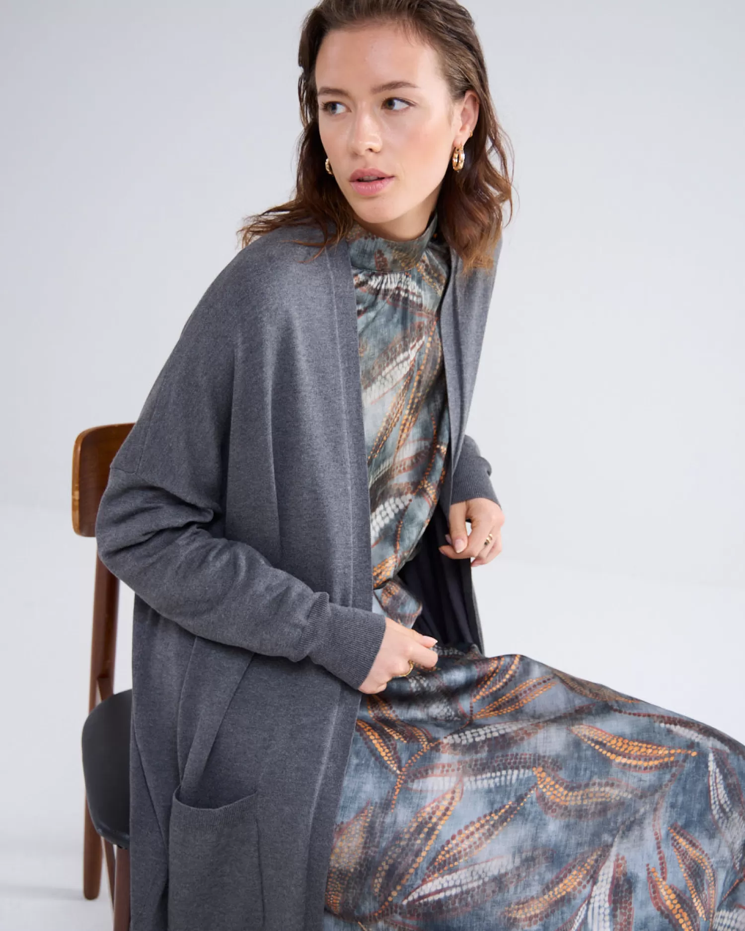 DAMES Summum Oversized Lang Vest