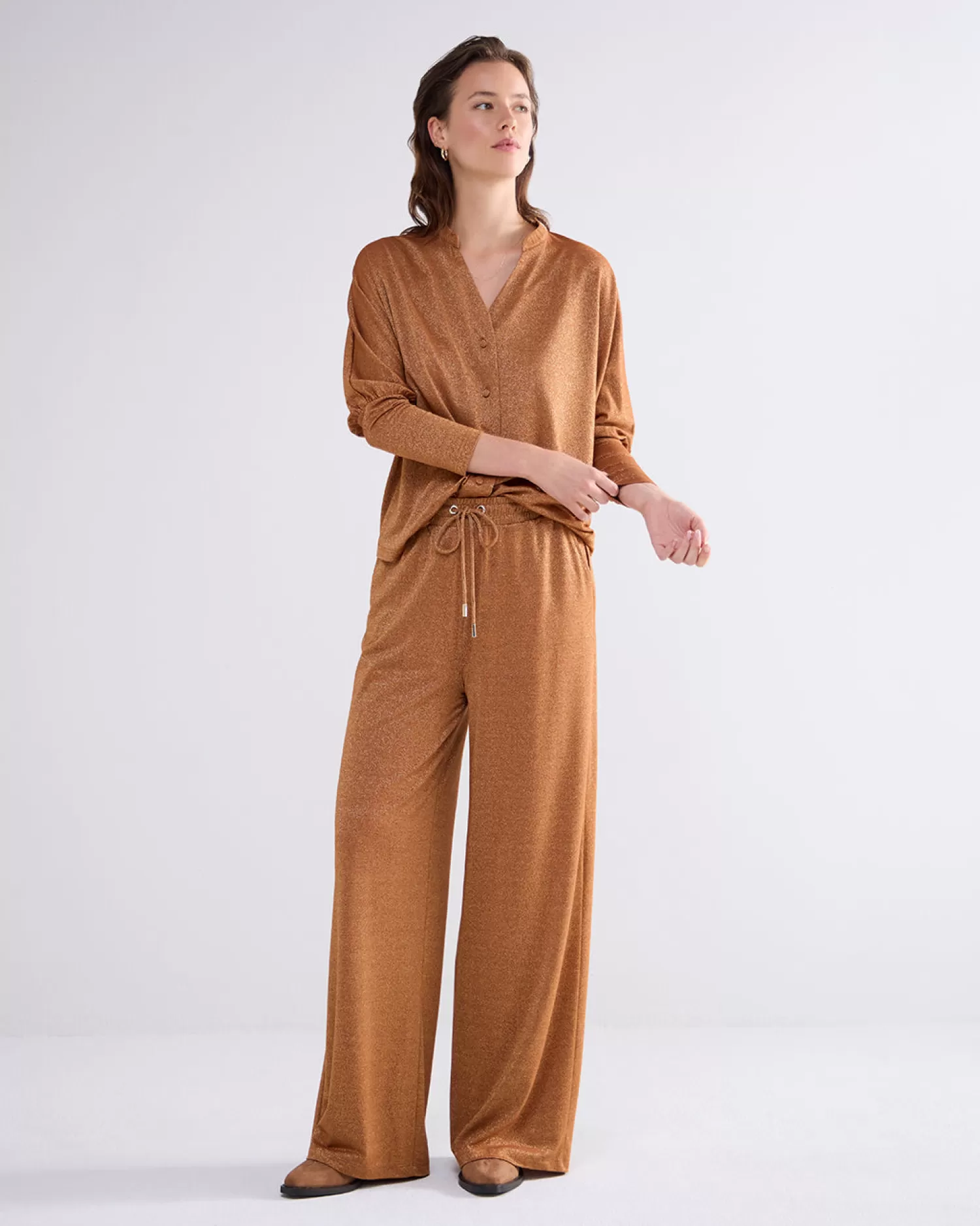 DAMES Summum Oversized Vestje Metallic