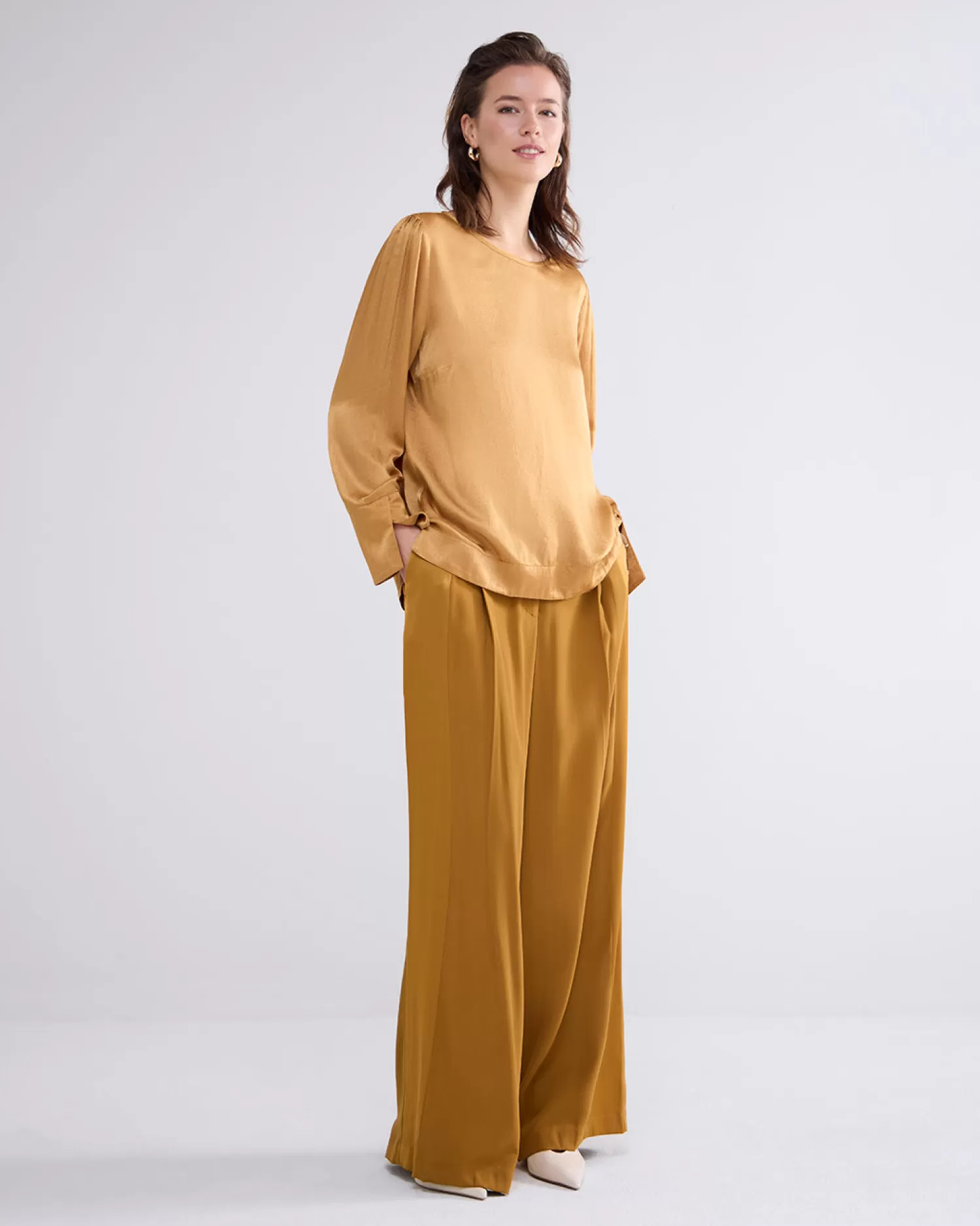 DAMES Summum Slanke Top Met Glans