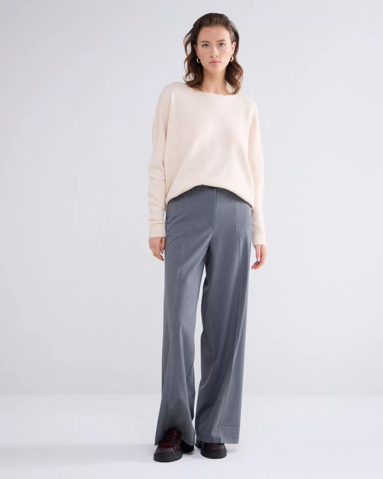 DAMES Summum Soepelvallende Wijde Broek