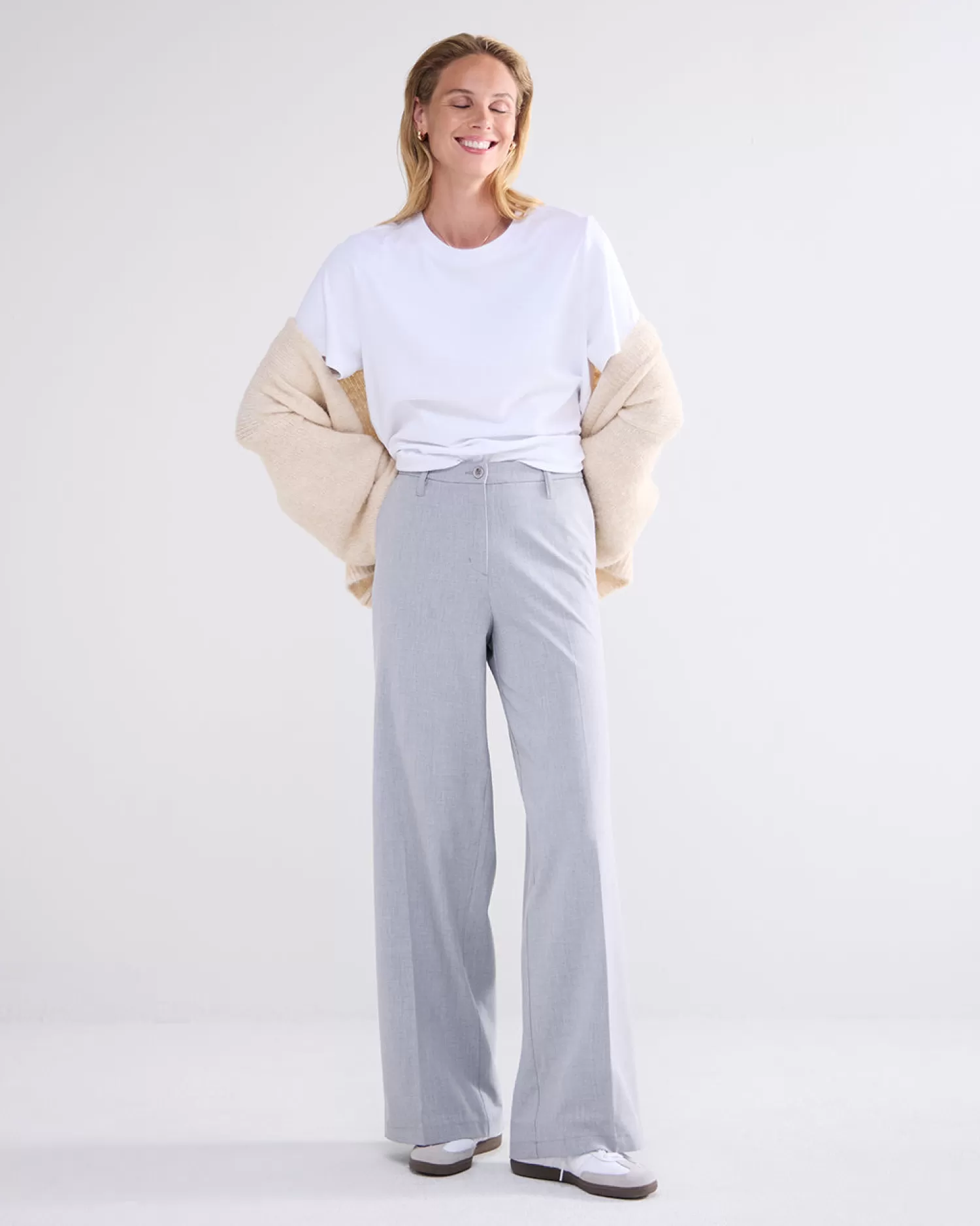 DAMES Summum Soepelvallende Wijde Broek