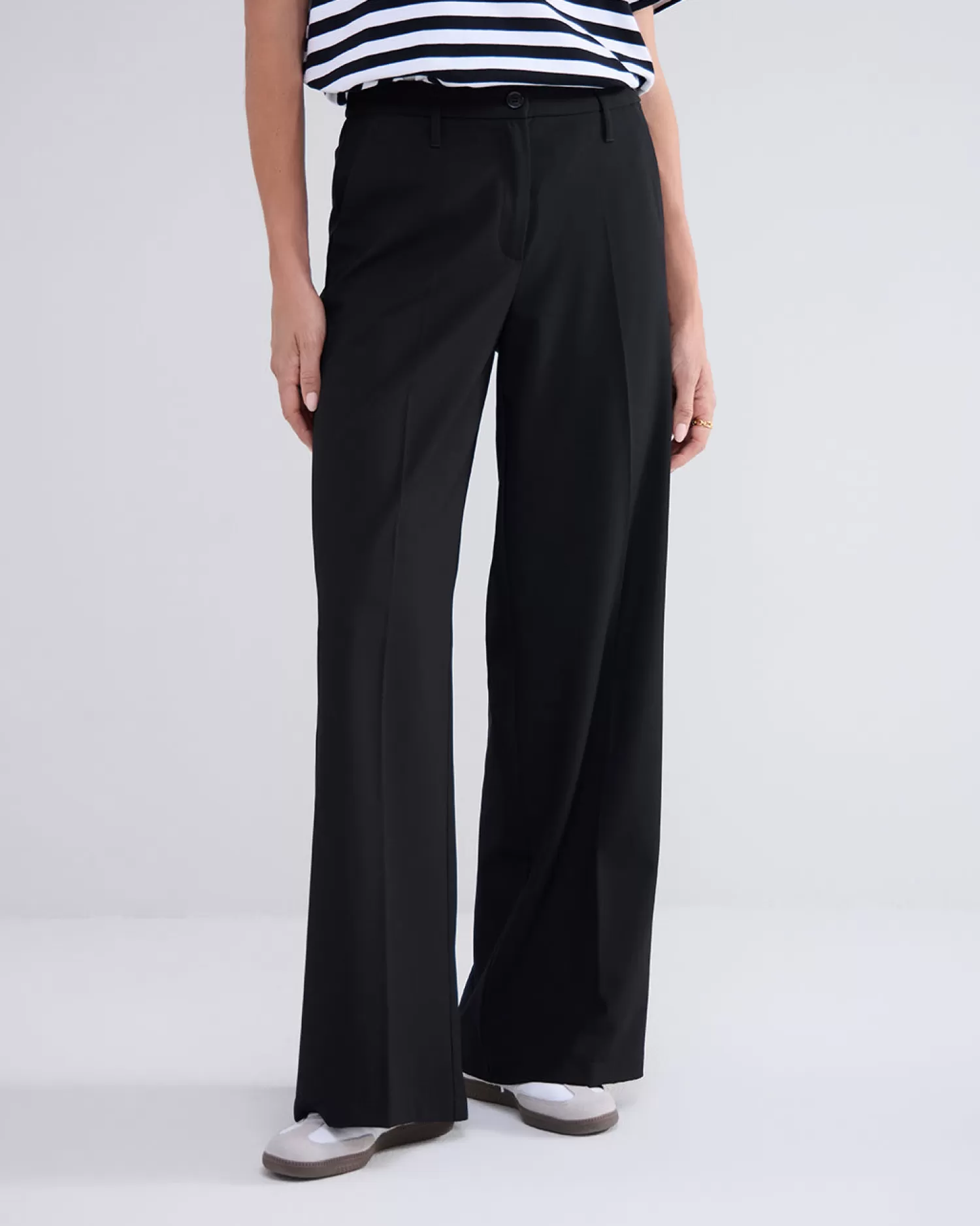 DAMES Summum Soepelvallende Wijde Broek