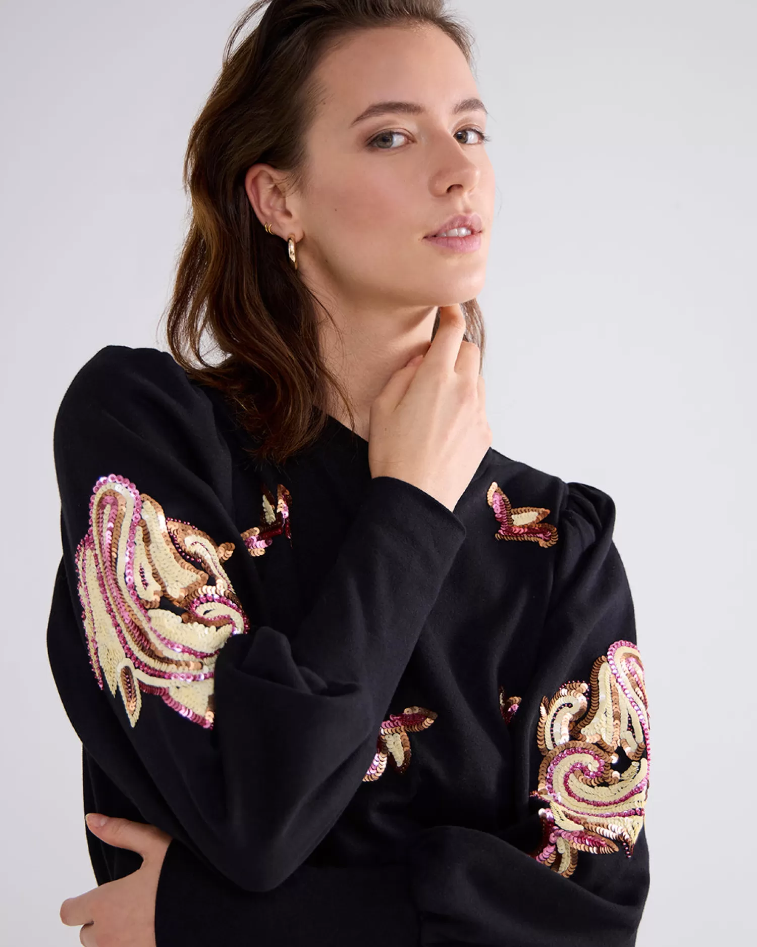 DAMES Summum Sweatshirt Pailletten