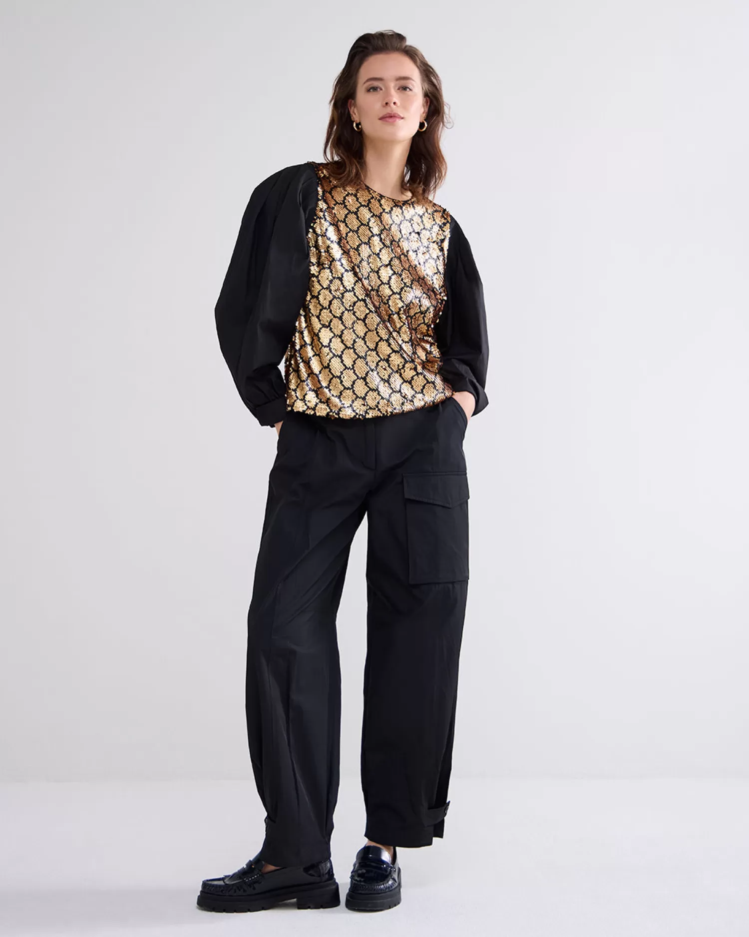 DAMES Summum Top Met Pailletten