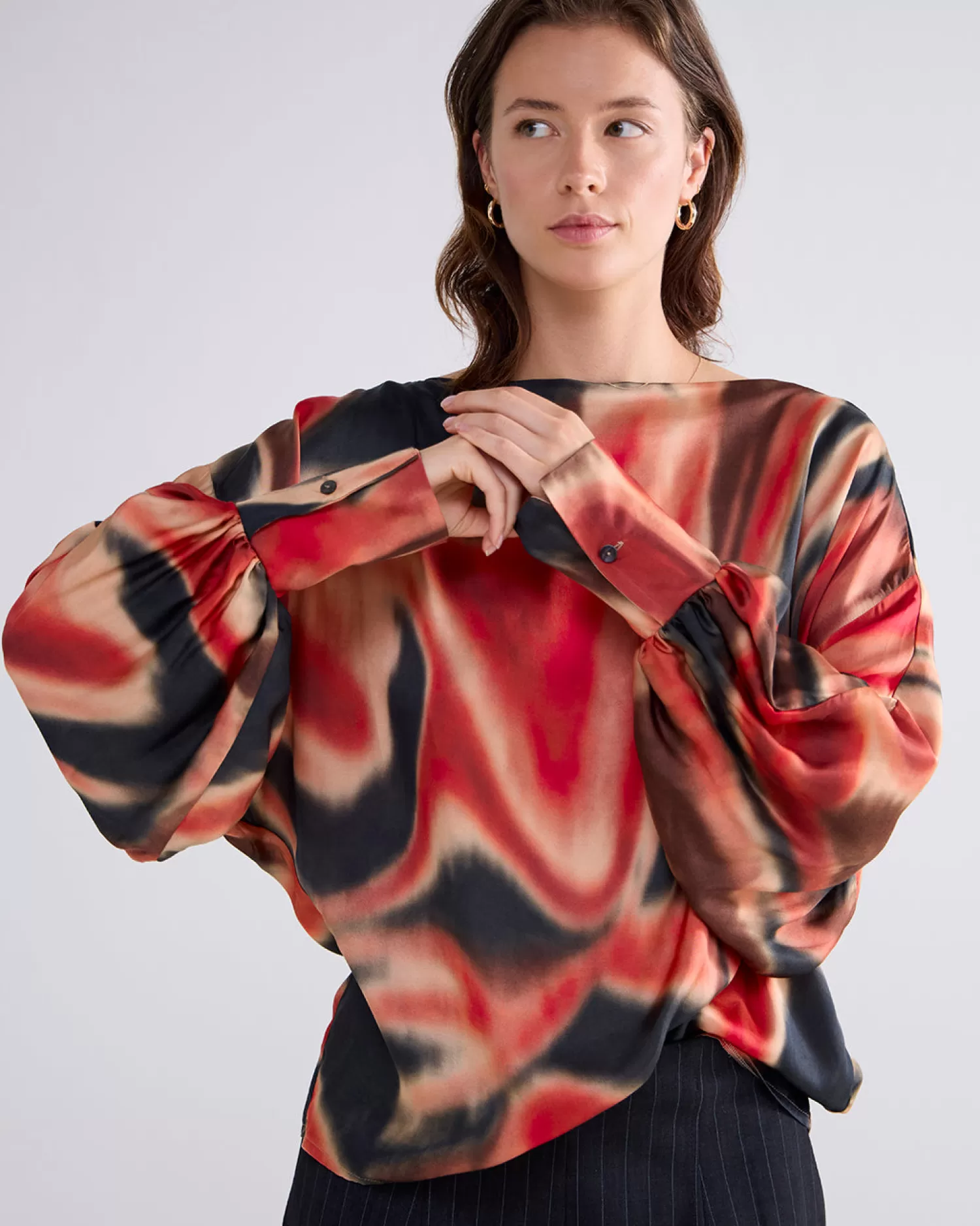 DAMES Summum Top Met Smalle Boothals