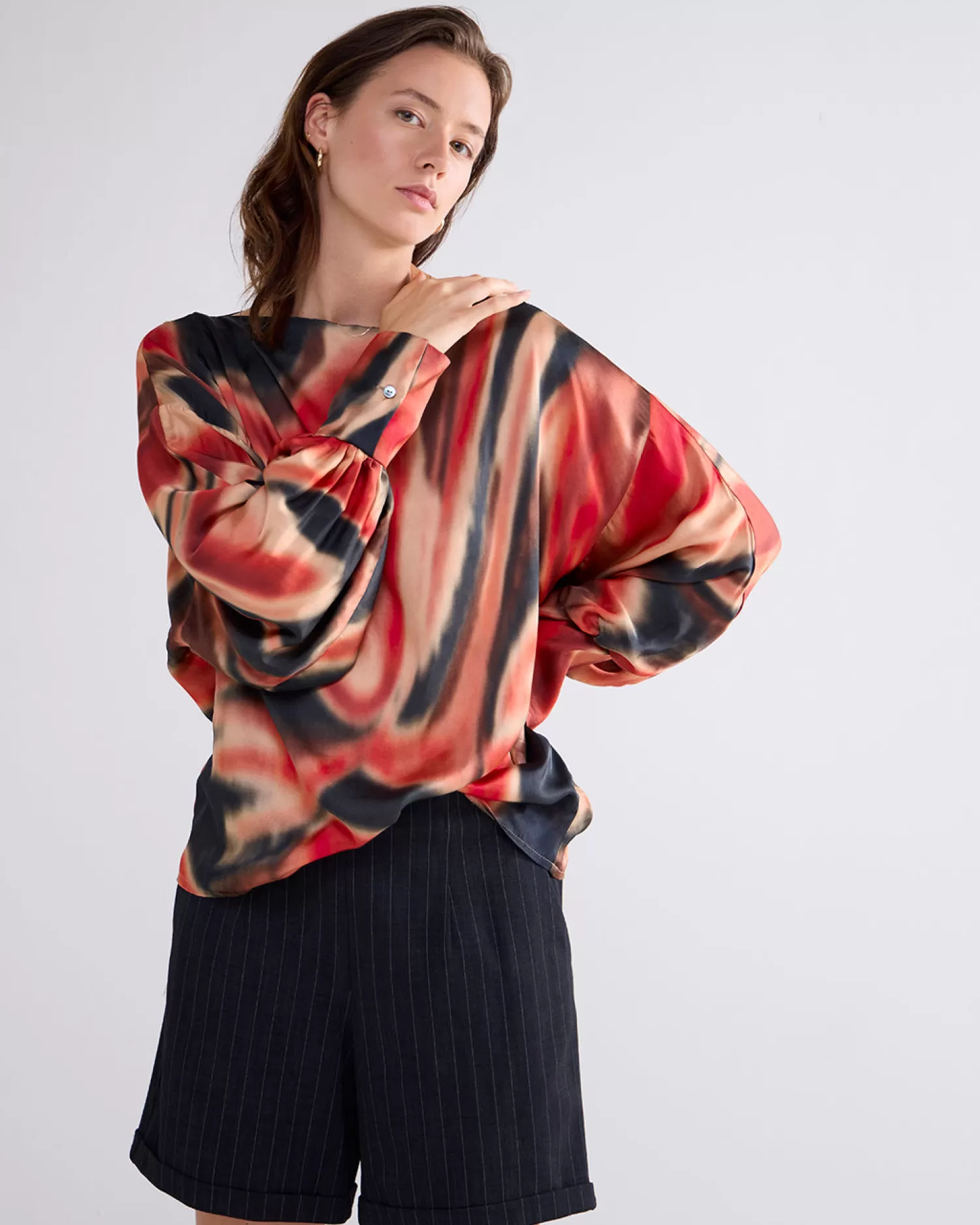 DAMES Summum Top Met Smalle Boothals