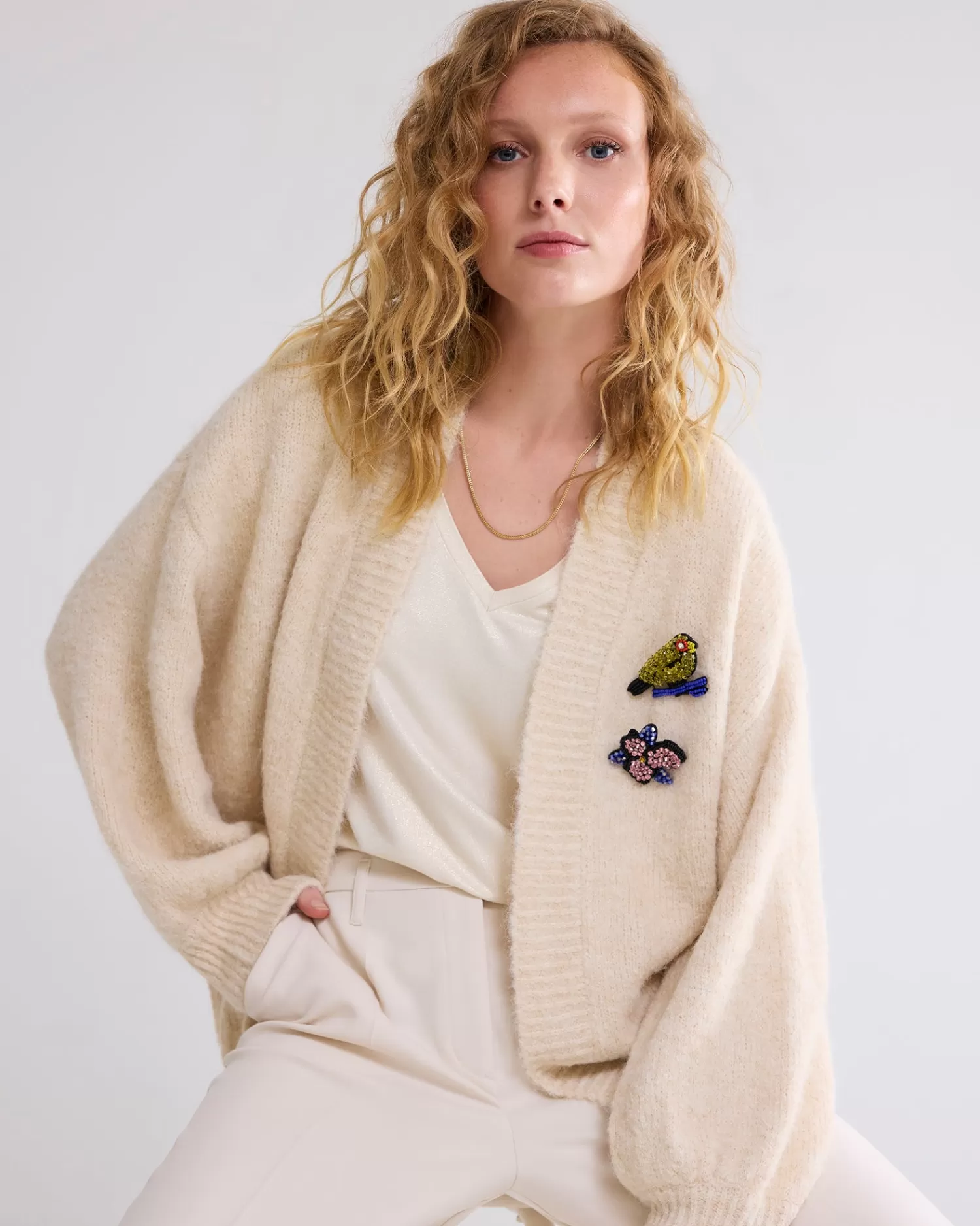 DAMES Summum Vest Met Broches