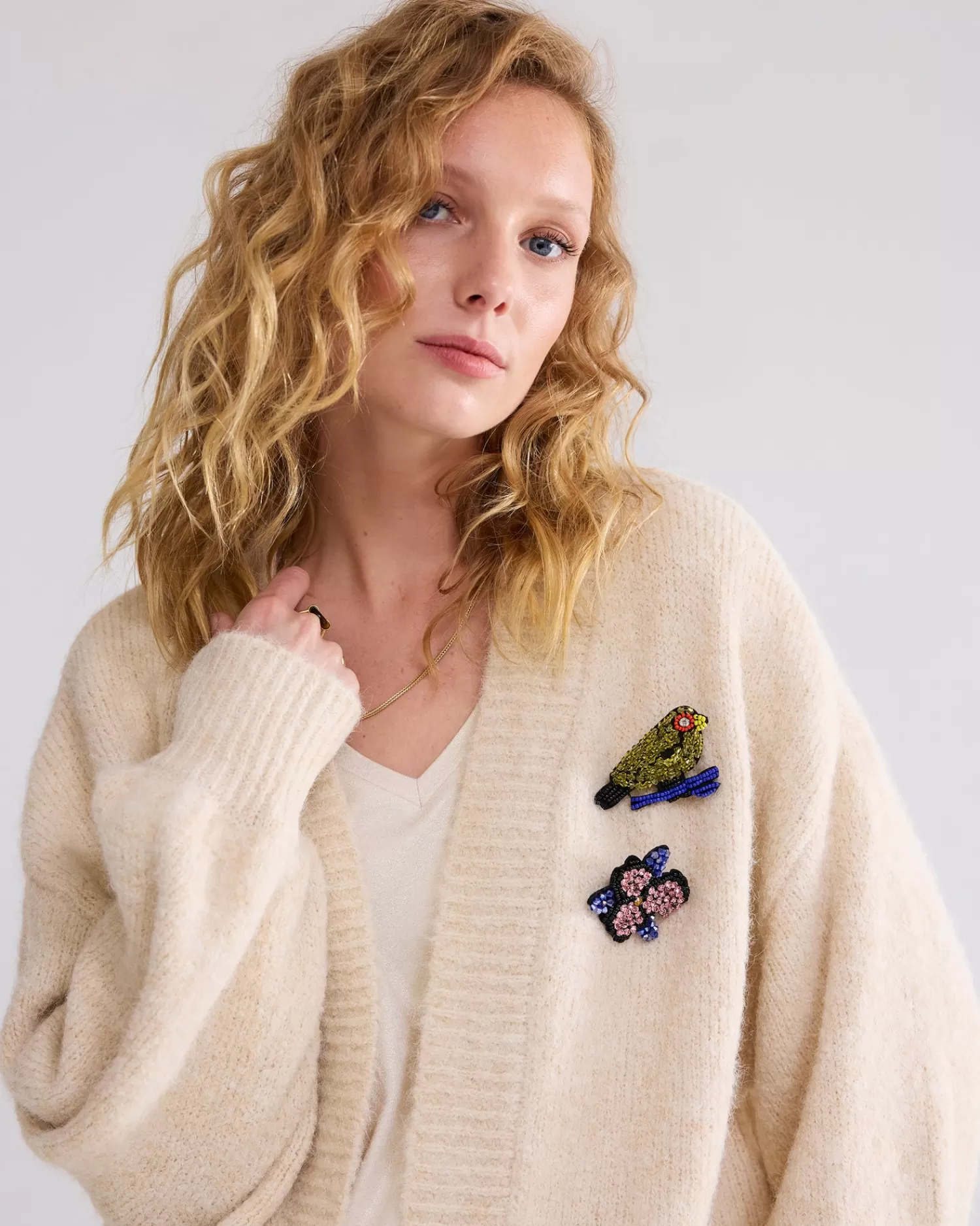 DAMES Summum Vest Met Broches
