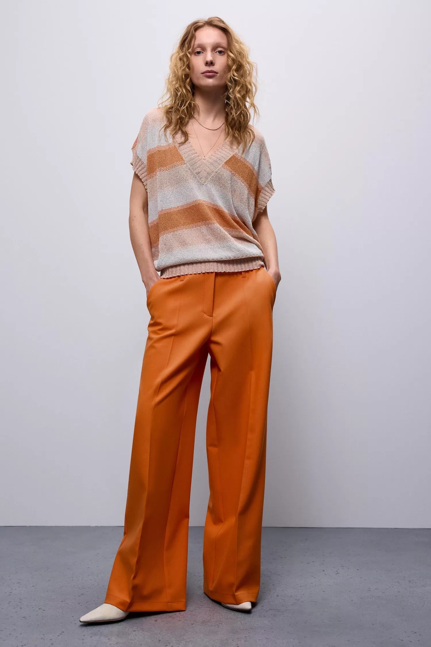 DAMES Summum V-hals Truitje Lurex