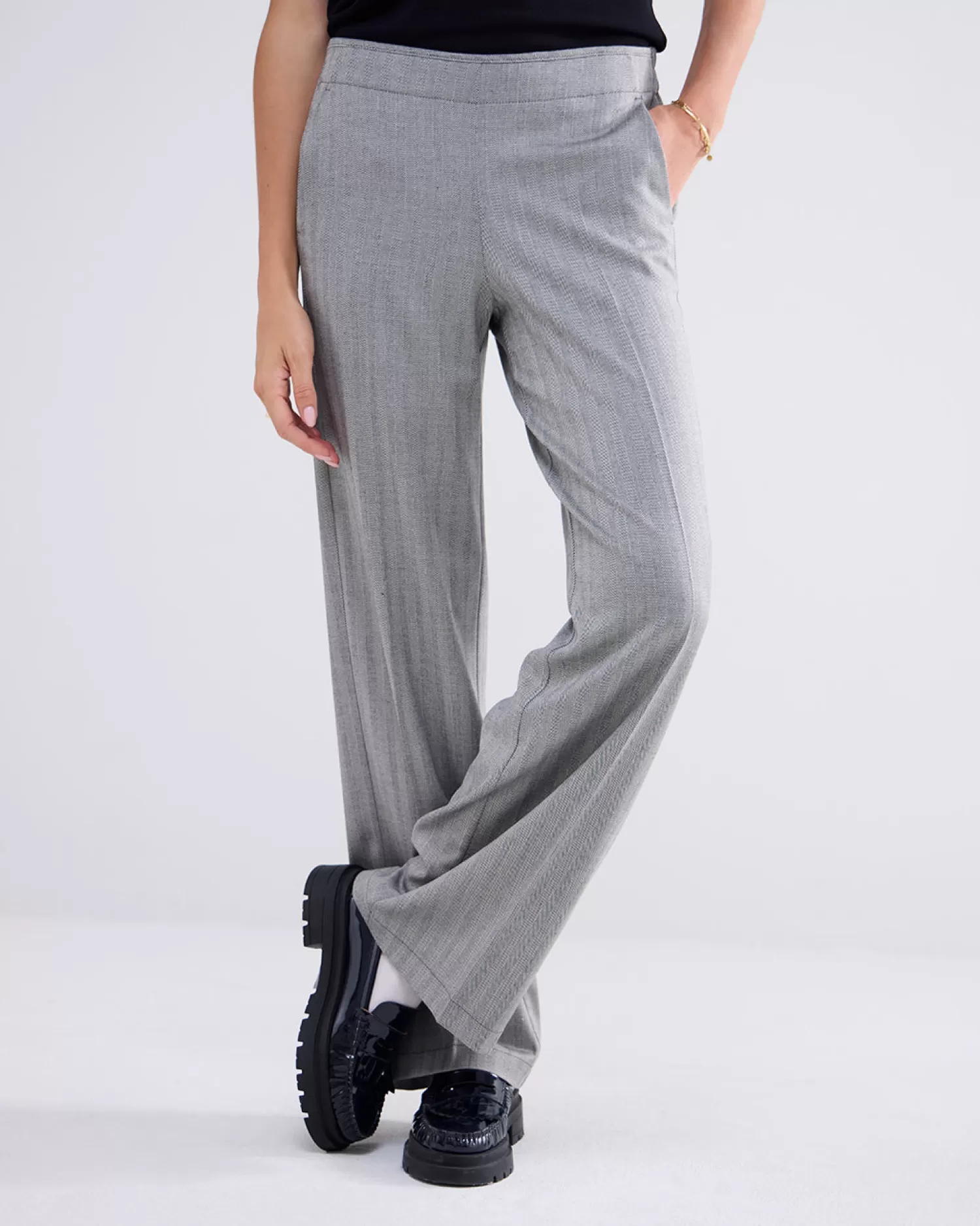 DAMES Summum Wijde Broek Met Elastische Tailleband