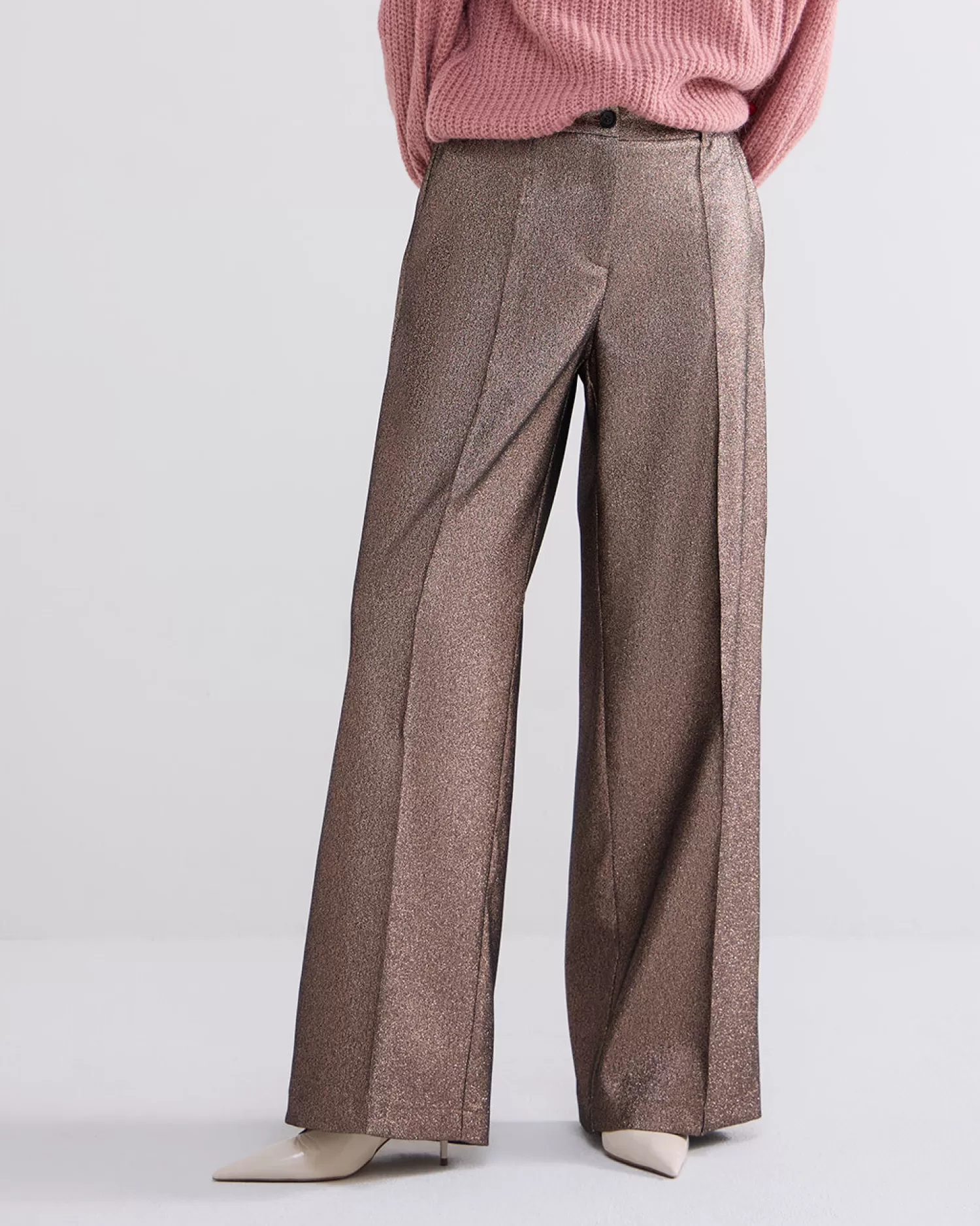 DAMES Summum Wijde Glitterbroek